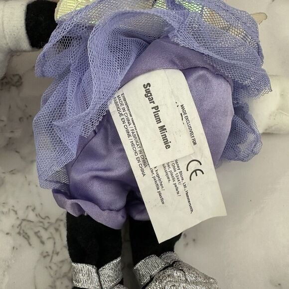 Disney Store Minnie Mouse Bean Plush Toys Lot 2 Halloween Witch Sugar Plum Fairy - Picture 7 of 8